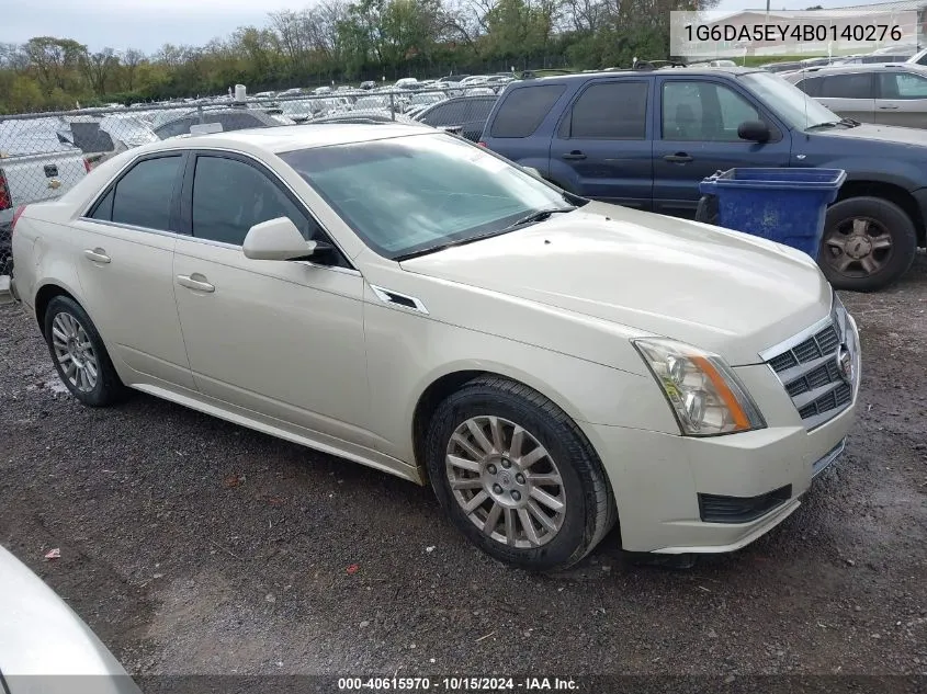 2011 Cadillac Cts Standard VIN: 1G6DA5EY4B0140276 Lot: 40615970