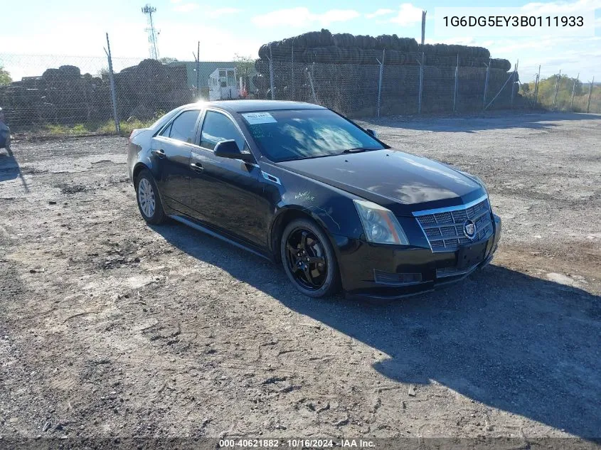 2011 Cadillac Cts Luxury VIN: 1G6DG5EY3B0111933 Lot: 40621882