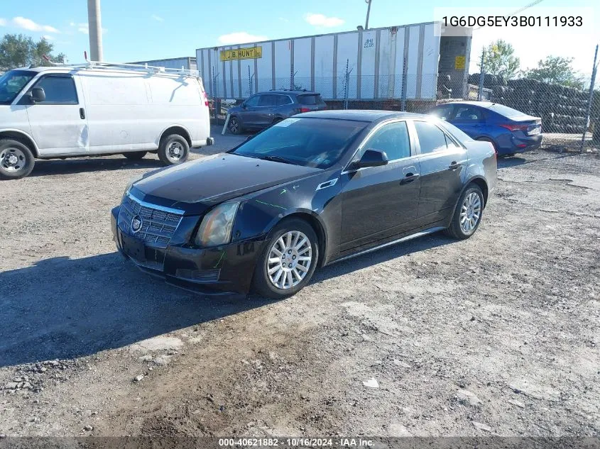 2011 Cadillac Cts Luxury VIN: 1G6DG5EY3B0111933 Lot: 40621882