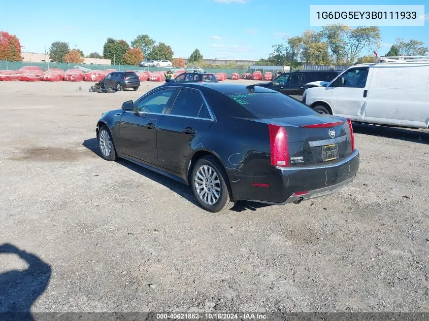 2011 Cadillac Cts Luxury VIN: 1G6DG5EY3B0111933 Lot: 40621882