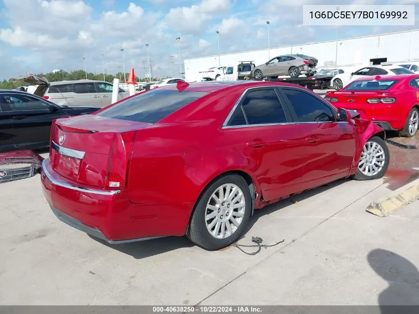 2011 Cadillac Cts Standard VIN: 1G6DC5EY7B0169992 Lot: 40638250