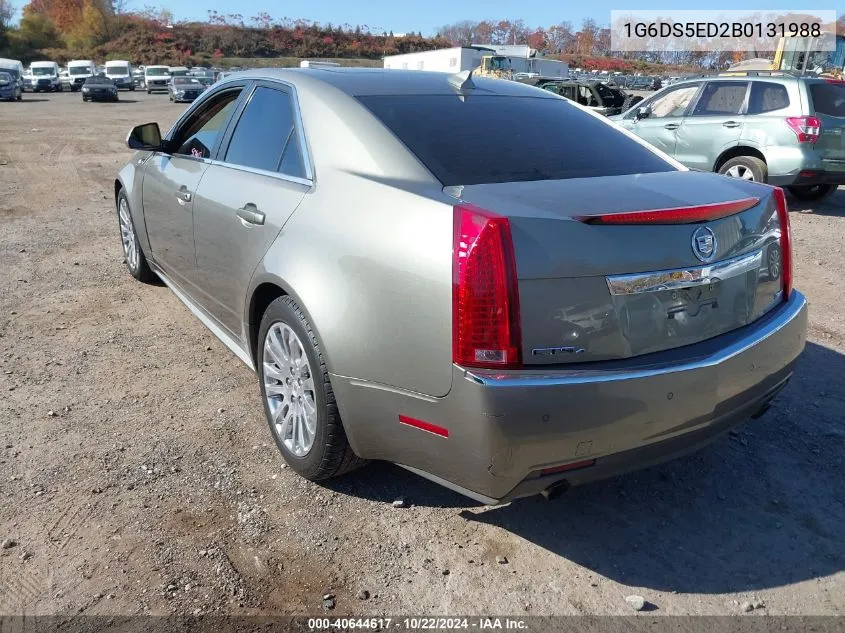 2011 Cadillac Cts Premium VIN: 1G6DS5ED2B0131988 Lot: 40644617