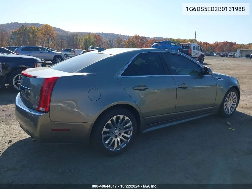 2011 Cadillac Cts Premium VIN: 1G6DS5ED2B0131988 Lot: 40644617