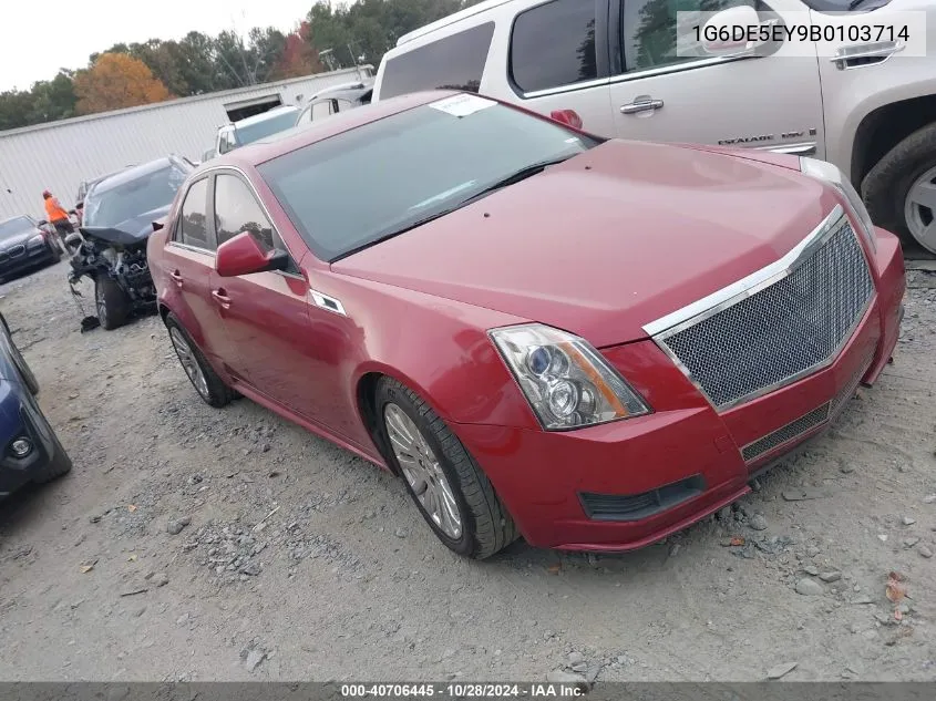 2011 Cadillac Cts Luxury VIN: 1G6DE5EY9B0103714 Lot: 40706445