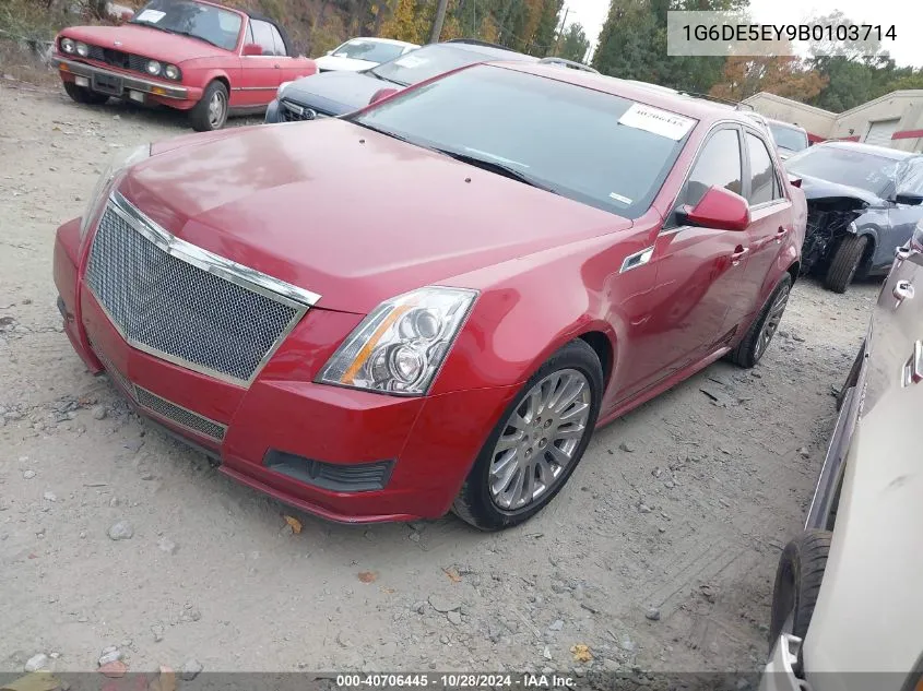 2011 Cadillac Cts Luxury VIN: 1G6DE5EY9B0103714 Lot: 40706445