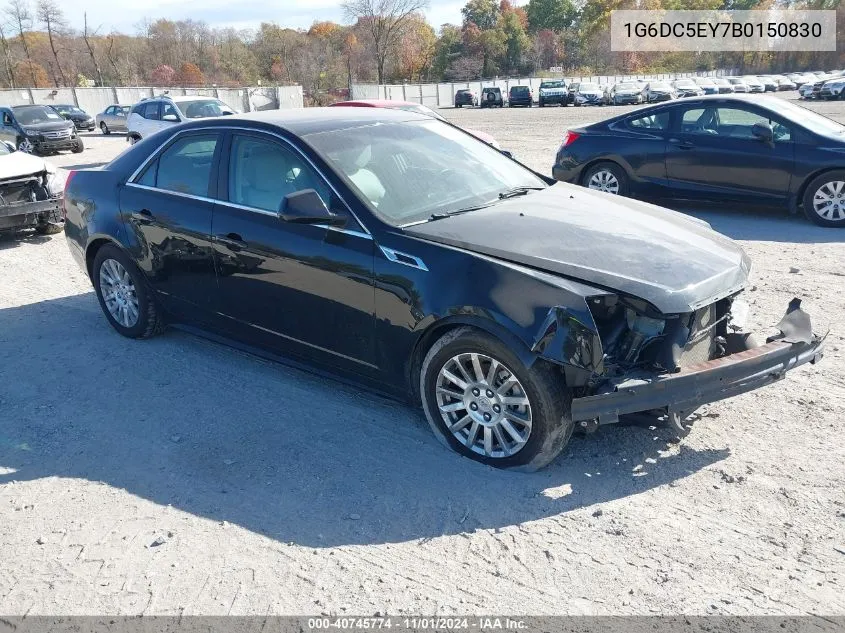 2011 Cadillac Cts Standard VIN: 1G6DC5EY7B0150830 Lot: 40745774