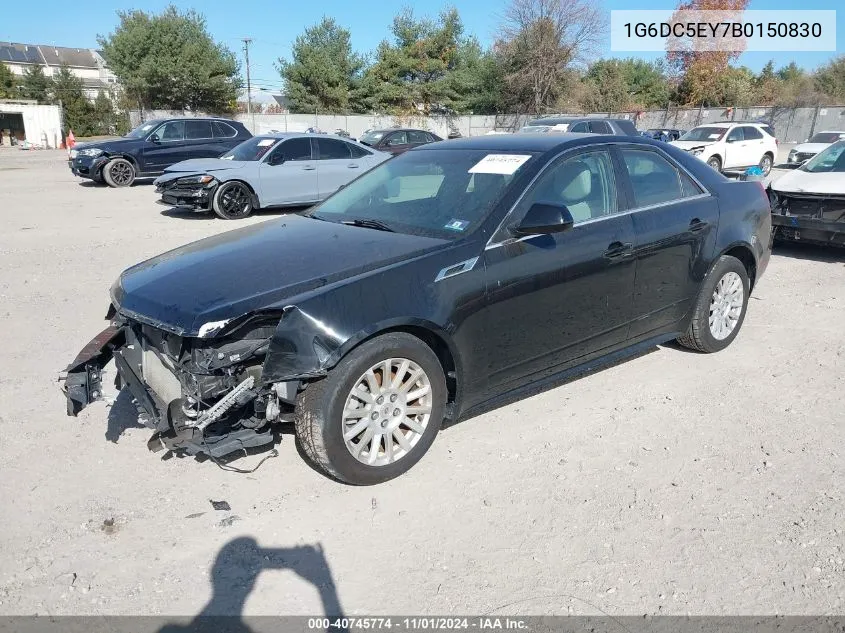 2011 Cadillac Cts Standard VIN: 1G6DC5EY7B0150830 Lot: 40745774