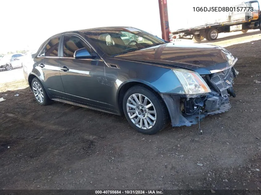 2011 Cadillac Cts Standard VIN: 1G6DJ5ED8B0157773 Lot: 40755684