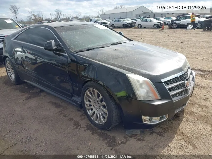 2011 Cadillac Cts Premium VIN: 1G6DS1ED0B0129326 Lot: 40758553