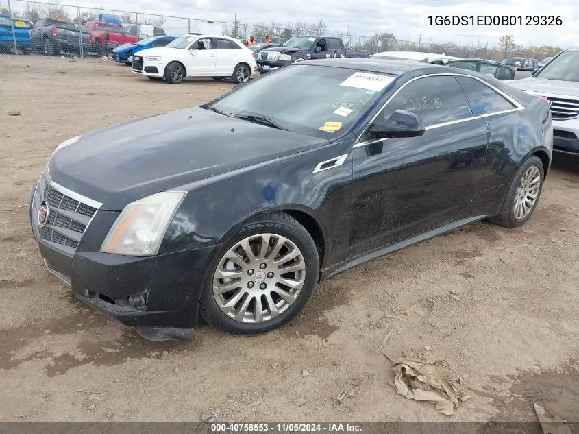 2011 Cadillac Cts Premium VIN: 1G6DS1ED0B0129326 Lot: 40758553