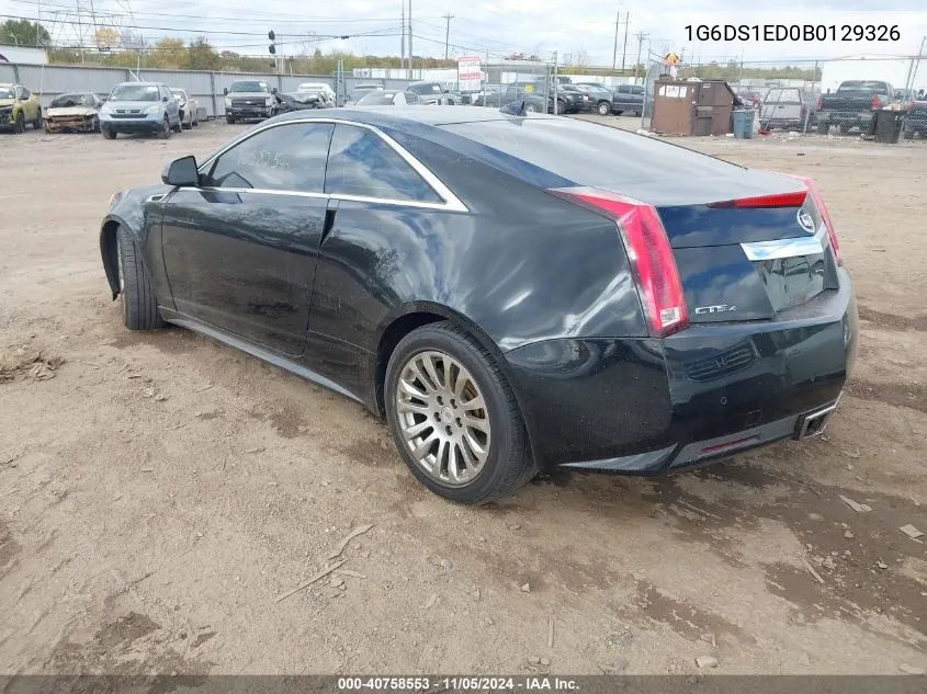 2011 Cadillac Cts Premium VIN: 1G6DS1ED0B0129326 Lot: 40758553