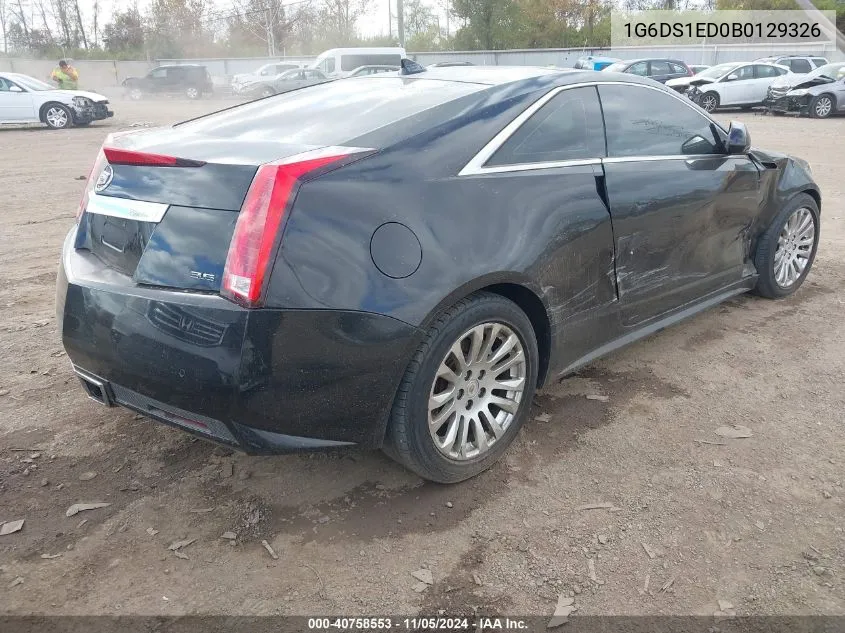 2011 Cadillac Cts Premium VIN: 1G6DS1ED0B0129326 Lot: 40758553