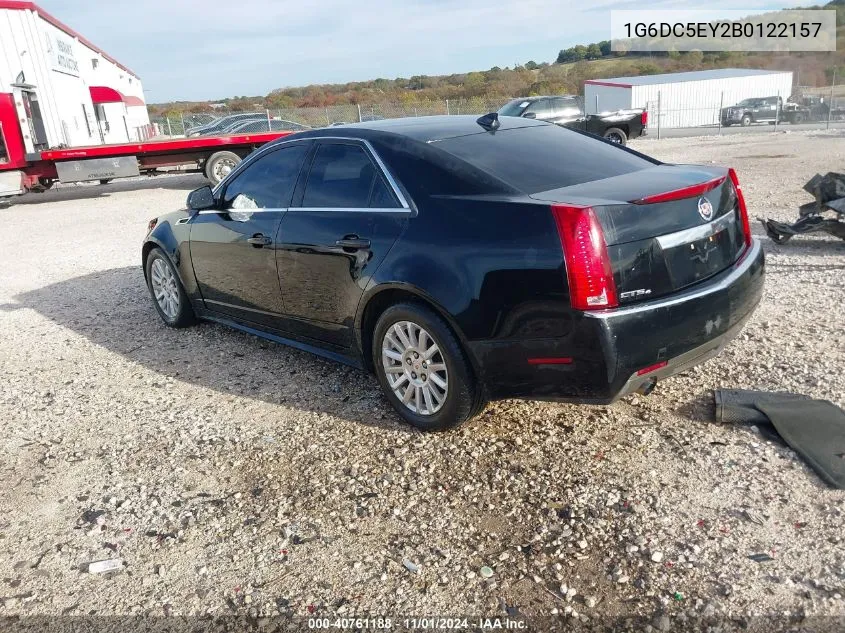 2011 Cadillac Cts Standard VIN: 1G6DC5EY2B0122157 Lot: 40761188