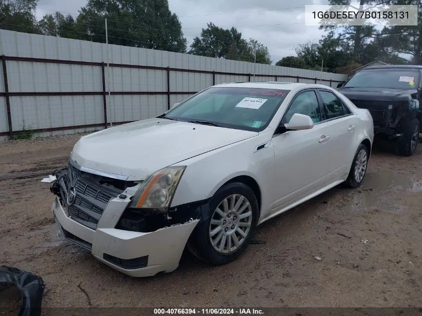 2011 Cadillac Cts Luxury VIN: 1G6DE5EY7B0158131 Lot: 40766394