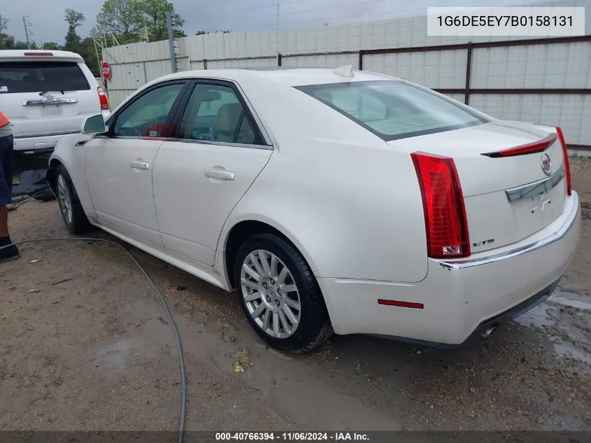 2011 Cadillac Cts Luxury VIN: 1G6DE5EY7B0158131 Lot: 40766394