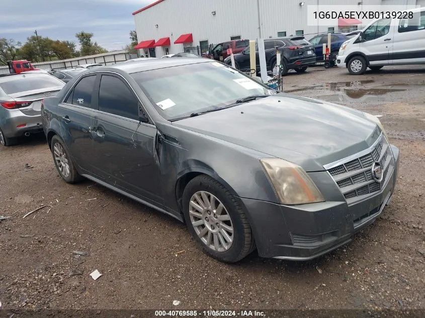 2011 Cadillac Cts Standard VIN: 1G6DA5EYXB0139228 Lot: 40769585