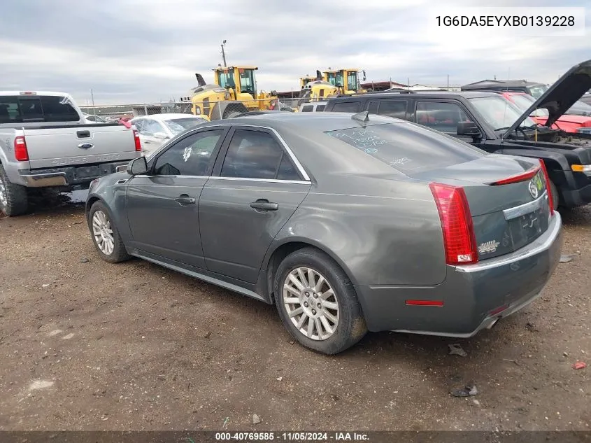 2011 Cadillac Cts Standard VIN: 1G6DA5EYXB0139228 Lot: 40769585