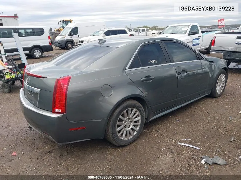 2011 Cadillac Cts Standard VIN: 1G6DA5EYXB0139228 Lot: 40769585