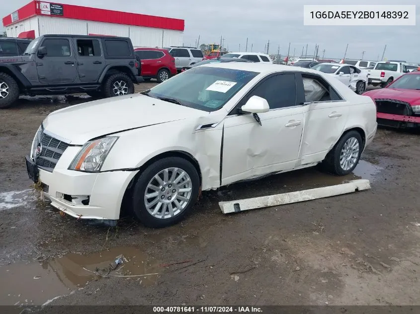 2011 Cadillac Cts Standard VIN: 1G6DA5EY2B0148392 Lot: 40781641