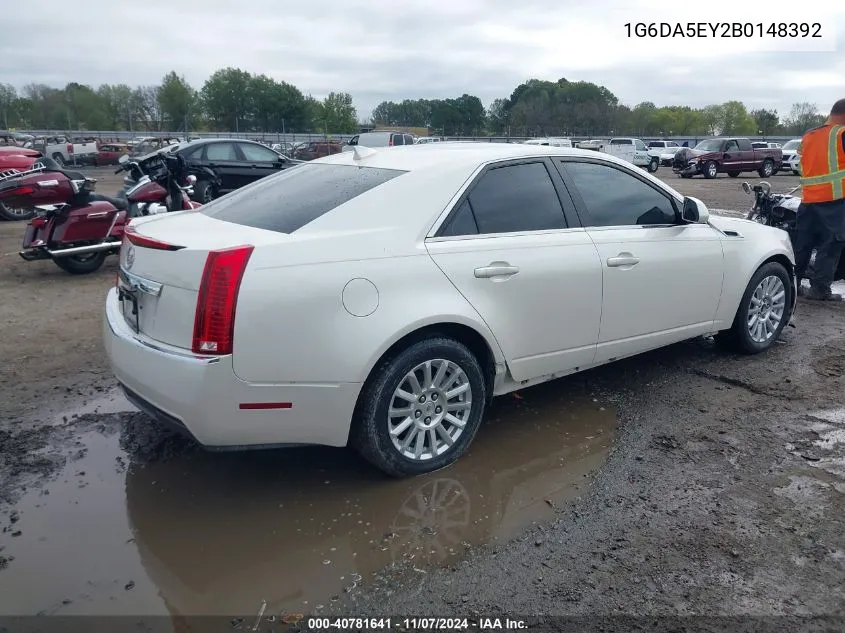 2011 Cadillac Cts Standard VIN: 1G6DA5EY2B0148392 Lot: 40781641