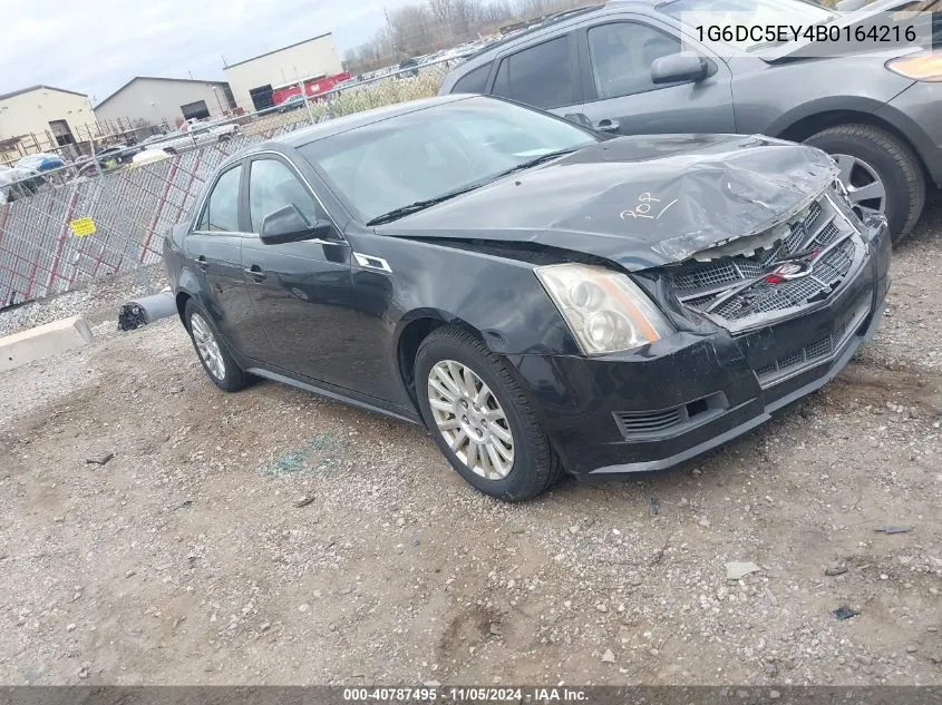 2011 Cadillac Cts Standard VIN: 1G6DC5EY4B0164216 Lot: 40787495