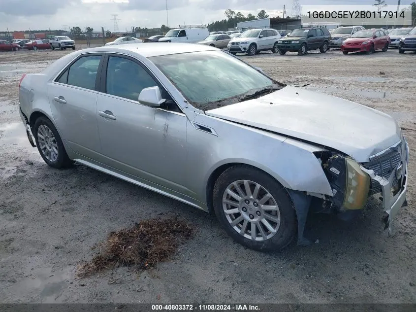 2011 Cadillac Cts Standard VIN: 1G6DC5EY2B0117914 Lot: 40803372