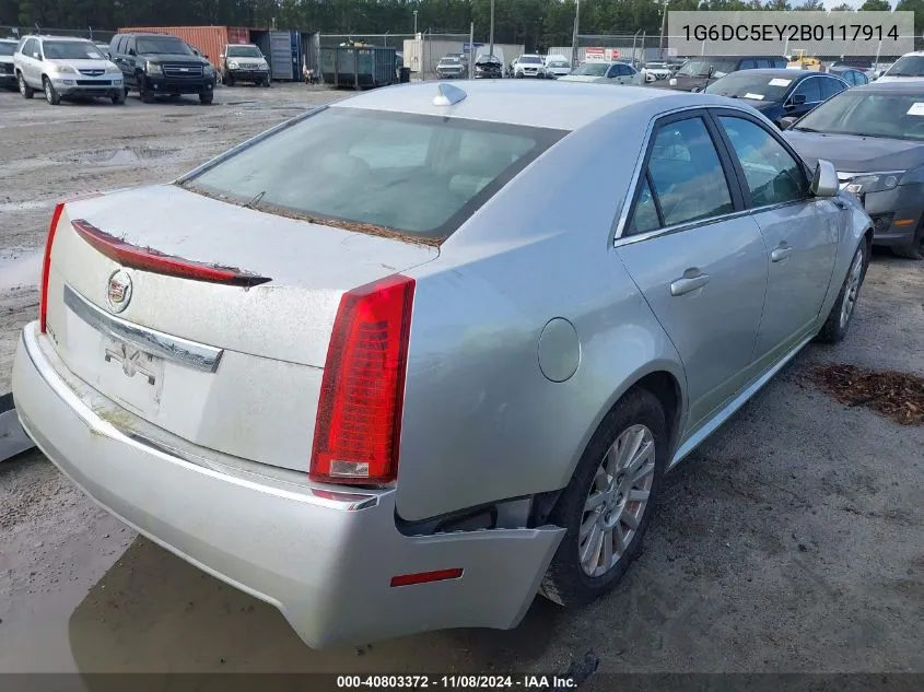 2011 Cadillac Cts Standard VIN: 1G6DC5EY2B0117914 Lot: 40803372