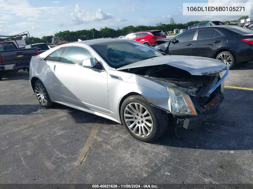 2011 Cadillac Cts Performance VIN: 1G6DL1ED6B0105271 Lot: 40821626