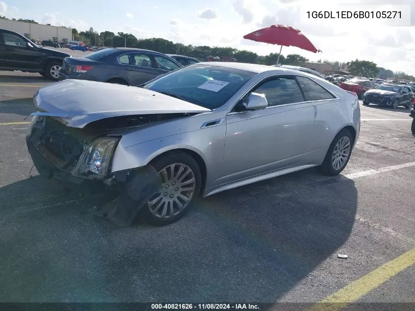 2011 Cadillac Cts Performance VIN: 1G6DL1ED6B0105271 Lot: 40821626