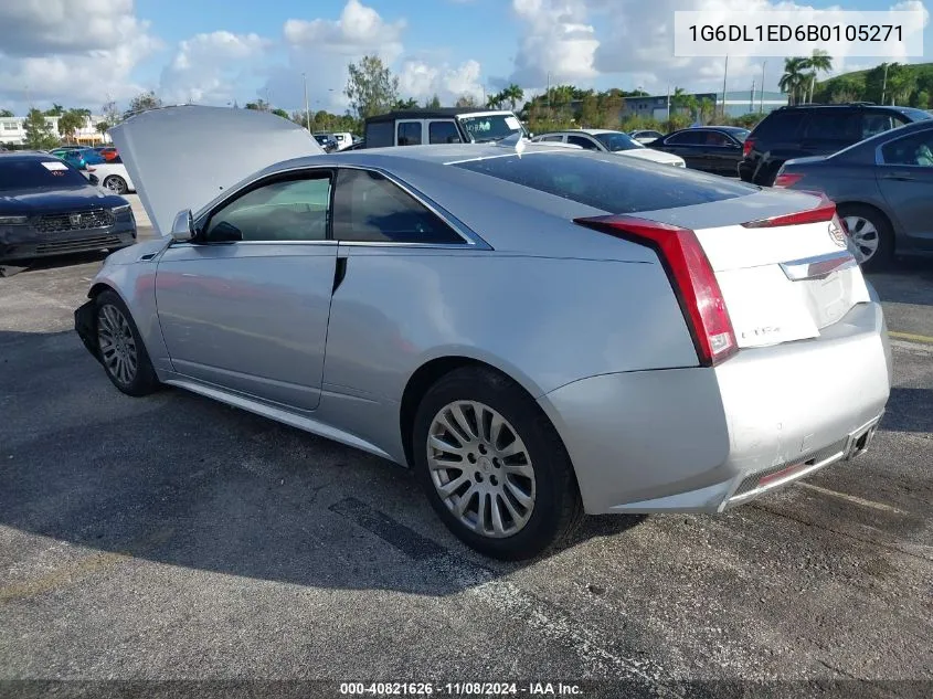 2011 Cadillac Cts Performance VIN: 1G6DL1ED6B0105271 Lot: 40821626