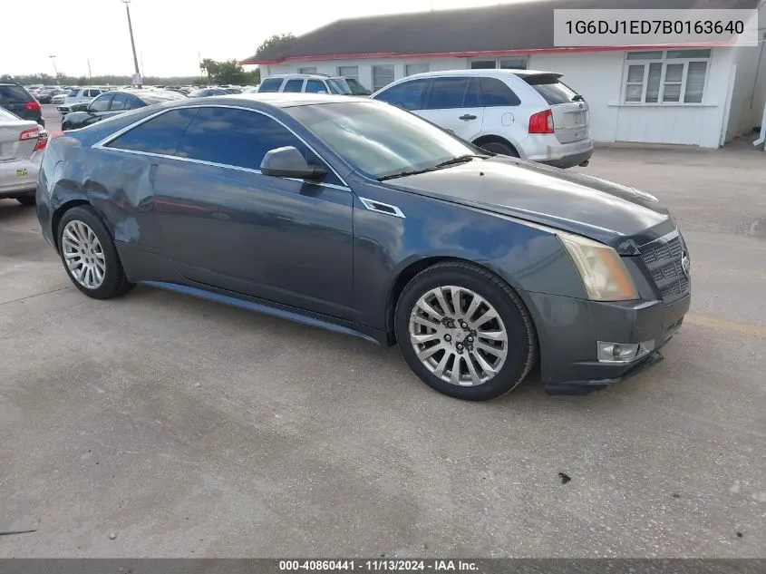 2011 Cadillac Cts Performance VIN: 1G6DJ1ED7B0163640 Lot: 40860441