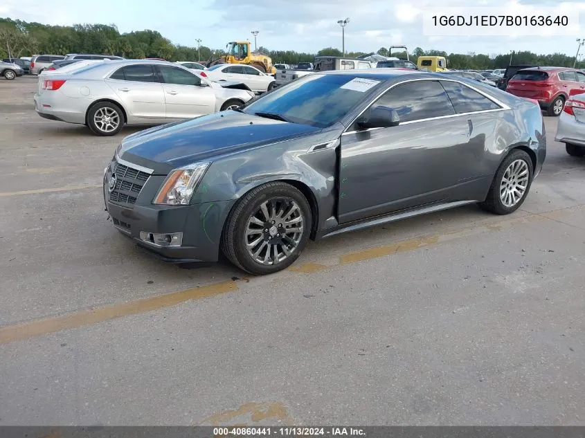 2011 Cadillac Cts Performance VIN: 1G6DJ1ED7B0163640 Lot: 40860441