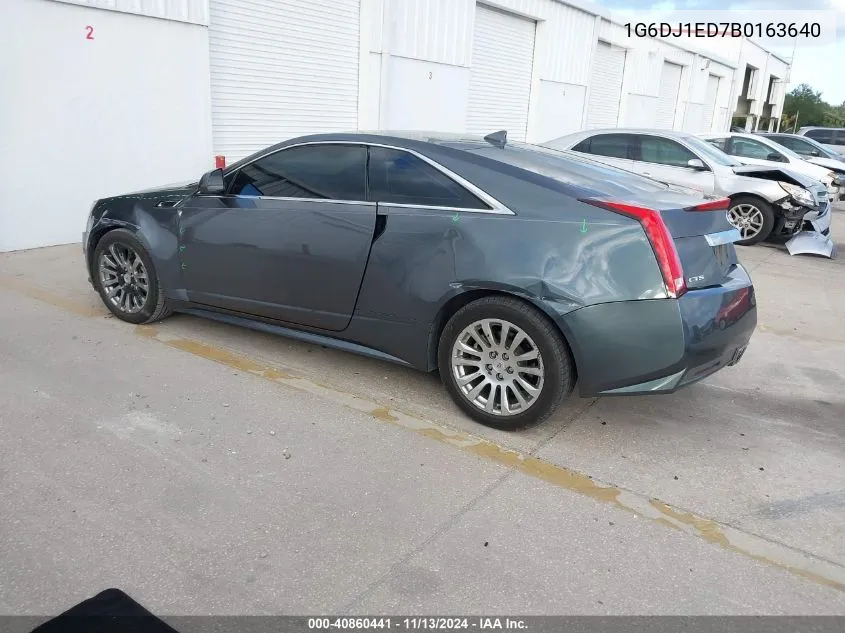 2011 Cadillac Cts Performance VIN: 1G6DJ1ED7B0163640 Lot: 40860441