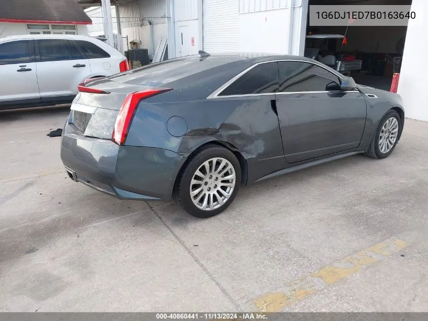 2011 Cadillac Cts Performance VIN: 1G6DJ1ED7B0163640 Lot: 40860441