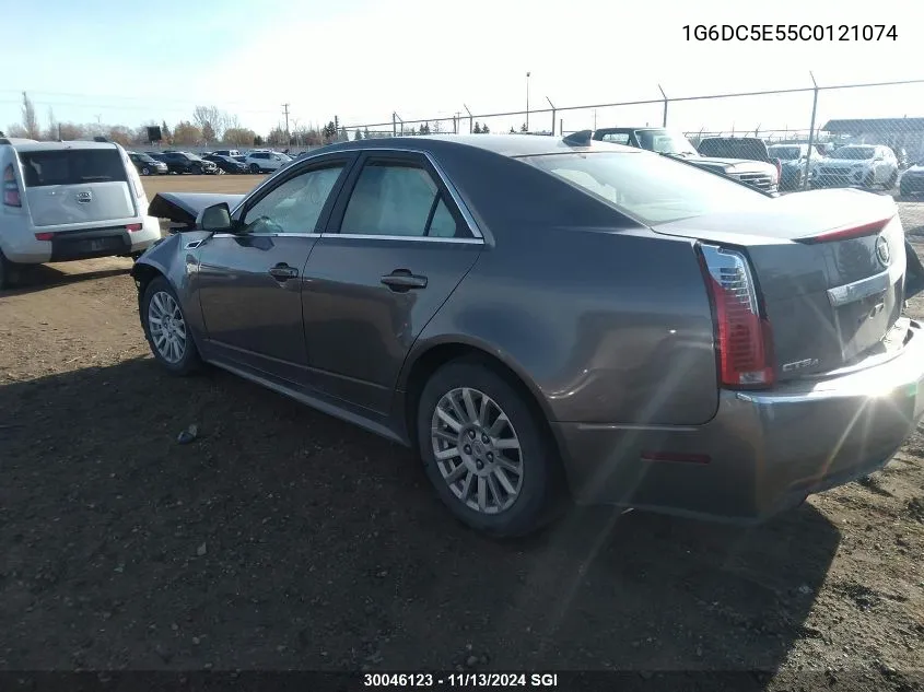 2012 Cadillac Cts VIN: 1G6DC5E55C0121074 Lot: 30046123