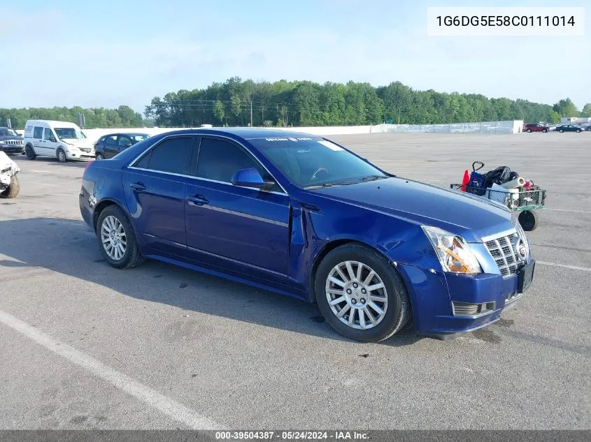 2012 Cadillac Cts Luxury VIN: 1G6DG5E58C0111014 Lot: 39504387