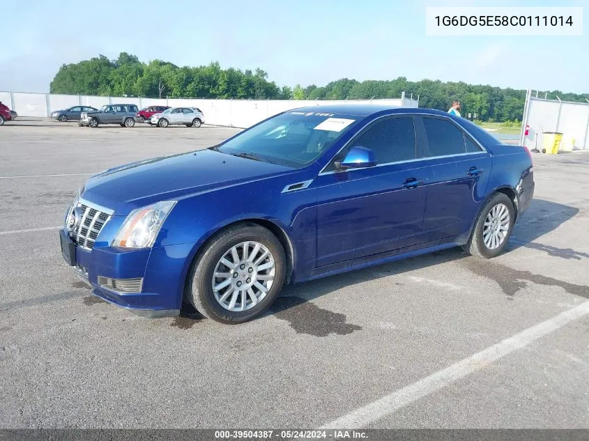 2012 Cadillac Cts Luxury VIN: 1G6DG5E58C0111014 Lot: 39504387