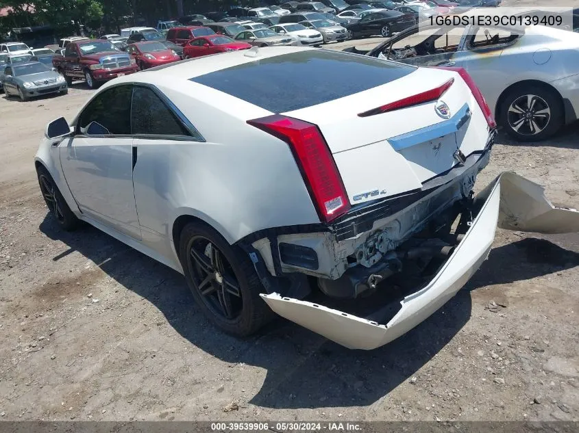 2012 Cadillac Cts Premium VIN: 1G6DS1E39C0139409 Lot: 39539906