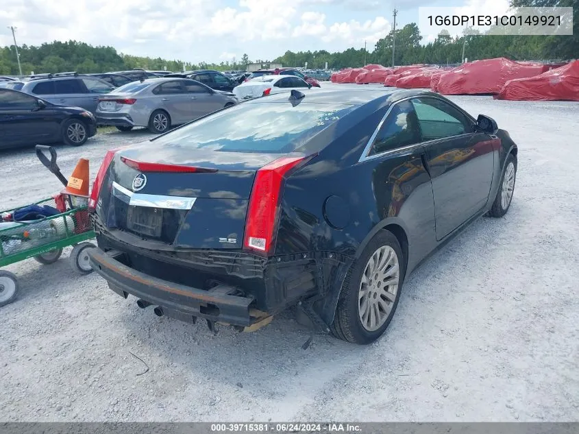 2012 Cadillac Cts Premium VIN: 1G6DP1E31C0149921 Lot: 39715381