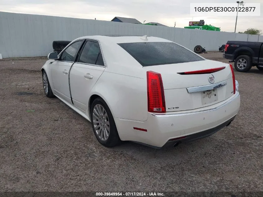 2012 Cadillac Cts Premium VIN: 1G6DP5E30C0122877 Lot: 39849954