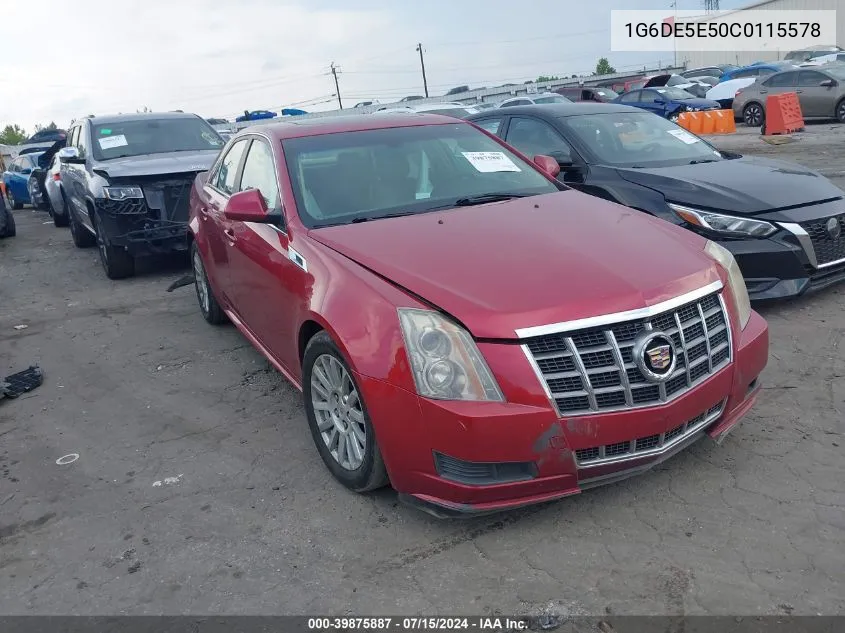 1G6DE5E50C0115578 2012 Cadillac Cts Luxury