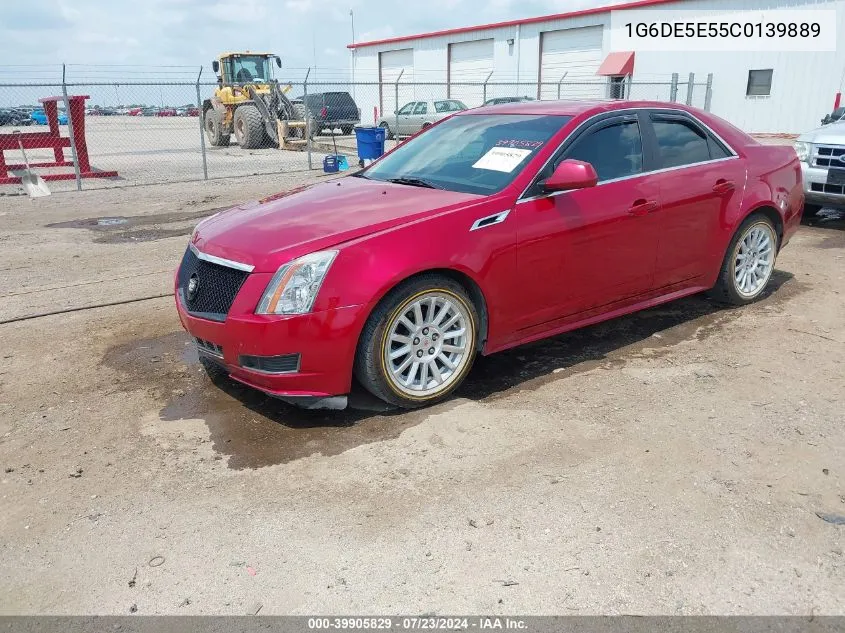 2012 Cadillac Cts Luxury VIN: 1G6DE5E55C0139889 Lot: 39905829