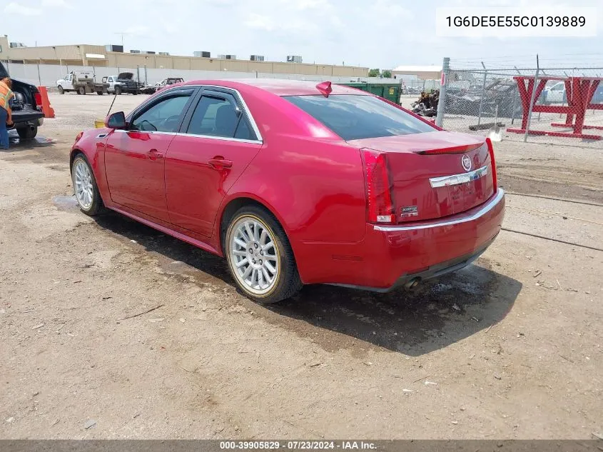 2012 Cadillac Cts Luxury VIN: 1G6DE5E55C0139889 Lot: 39905829