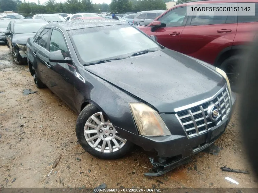 1G6DE5E50C0151142 2012 Cadillac Cts Luxury