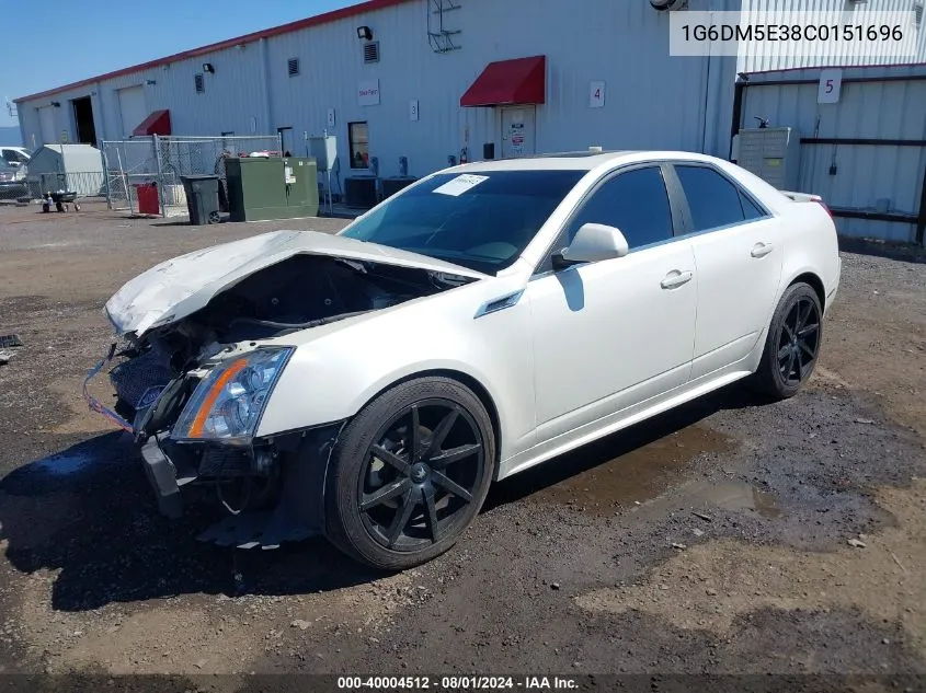 2012 Cadillac Cts Performance VIN: 1G6DM5E38C0151696 Lot: 40004512