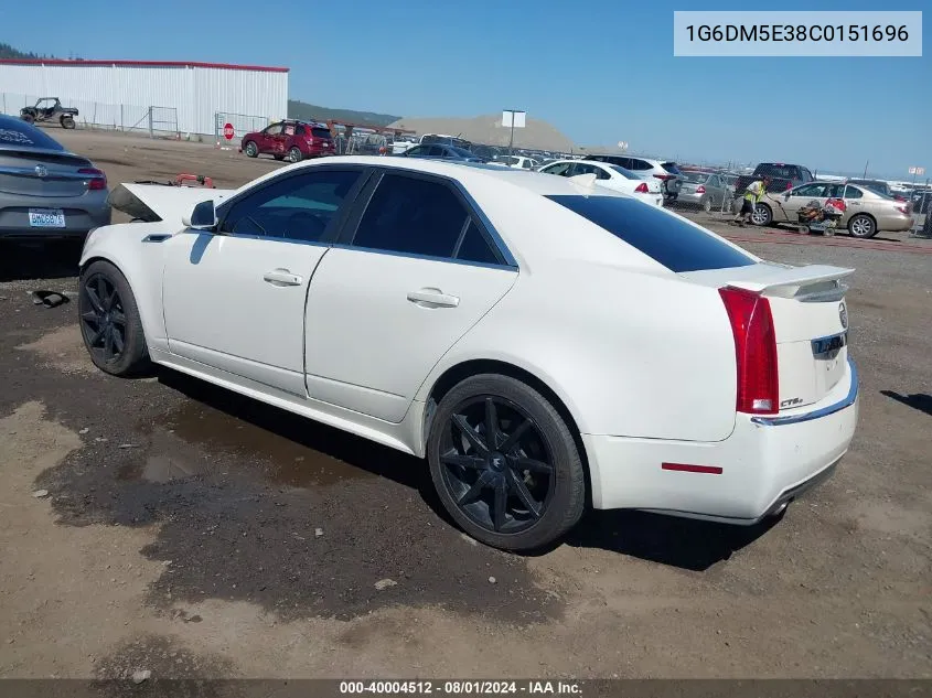 1G6DM5E38C0151696 2012 Cadillac Cts Performance