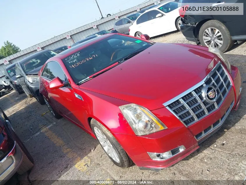 2012 Cadillac Cts Performance VIN: 1G6DJ1E35C0105888 Lot: 40008671