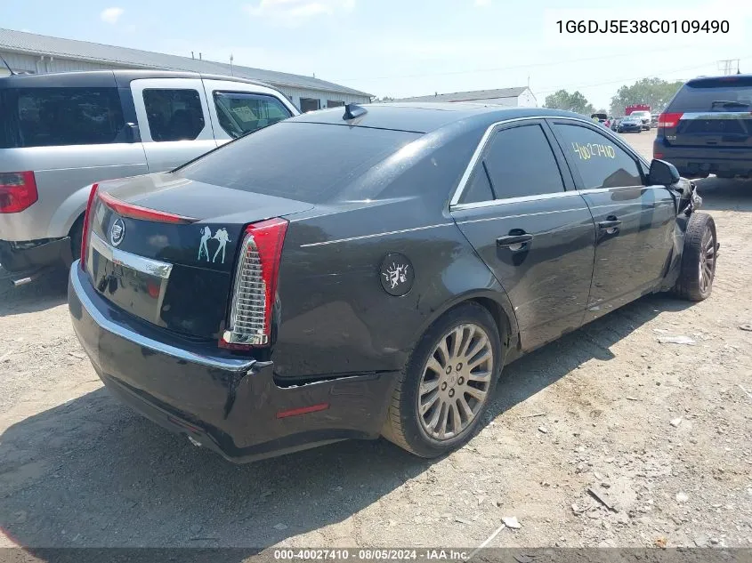 2012 Cadillac Cts Performance VIN: 1G6DJ5E38C0109490 Lot: 40027410