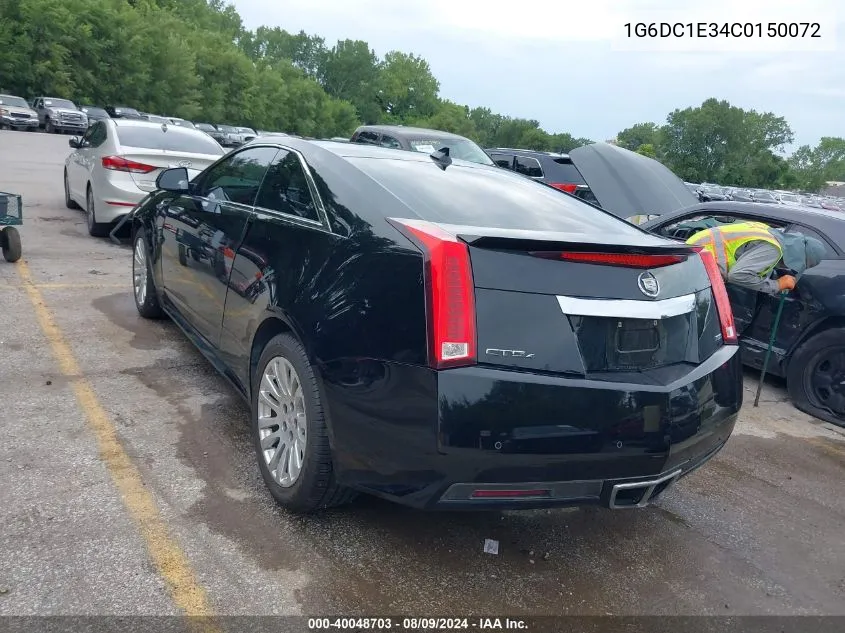 1G6DC1E34C0150072 2012 Cadillac Cts Standard