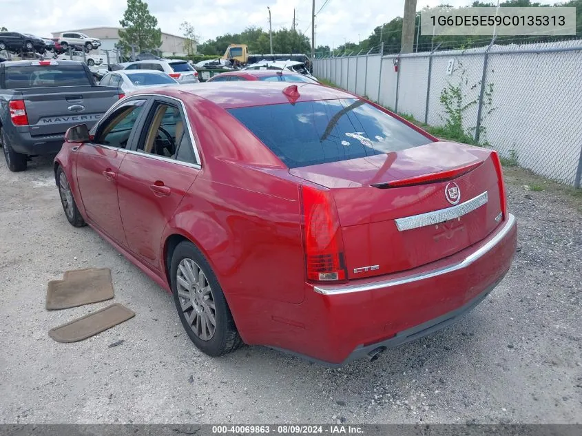 1G6DE5E59C0135313 2012 Cadillac Cts Luxury